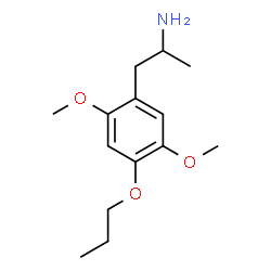 ChemSpider 2D Image | 4-Propoxy-2,5-dimethoxy amphetamine | C14H23NO3