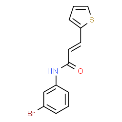 ChemSpider 2D Image | (2E)-N-(3-Bromophenyl)-3-(2-thienyl)acrylamide | C13H10BrNOS