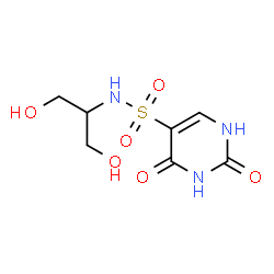 ChemSpider 2D Image | N-(1,3-Dihydroxy-2-propanyl)-2,4-dioxo-1,2,3,4-tetrahydro-5-pyrimidinesulfonamide | C7H11N3O6S