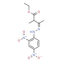 ChemSpider 2D Image | Ethyl (3Z)-3-[(2,4-dinitrophenyl)hydrazono]-2-methylbutanoate | C13H16N4O6
