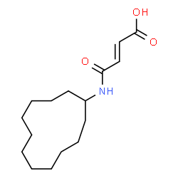 ChemSpider 2D Image | (2E)-4-(Cyclododecylamino)-4-oxo-2-butenoic acid | C16H27NO3