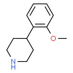 ChemSpider 2D Image | 4-(2-Methoxyphenyl)piperidine | C12H17NO