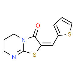 ChemSpider 2D Image | 2-Thiophen-2-ylmethylene-6,7-dihydro-5H-thiazolo[3,2-a]pyrimidin-3-one | C11H10N2OS2