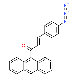 ChemSpider 2D Image | (2E)-1-(9-Anthryl)-3-(4-azidophenyl)-2-propen-1-one | C23H15N3O