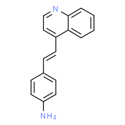 ChemSpider 2D Image | Quinoline, 4-(4-aminostyryl) | C17H14N2