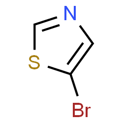 ChemSpider 2D Image | 5-Bromothiazole | C3H2BrNS