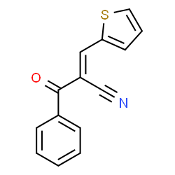 ChemSpider 2D Image | (2E)-2-Benzoyl-3-(2-thienyl)acrylonitrile | C14H9NOS