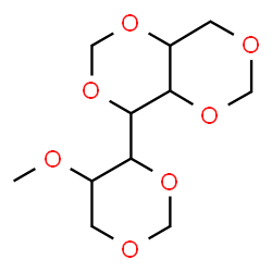 ChemSpider 2D Image | 4-(5-Methoxy-1,3-dioxan-4-yl)tetrahydro[1,3]dioxino[5,4-d][1,3]dioxine | C11H18O7