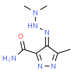 ChemSpider 2D Image | (4Z)-4-(3,3-Dimethyltriazanylidene)-5-methyl-4H-pyrazole-3-carboxamide | C7H12N6O