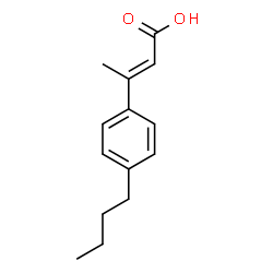 ChemSpider 2D Image | (2E)-3-(4-Butylphenyl)-2-butenoic acid | C14H18O2