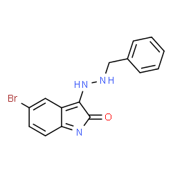 ChemSpider 2D Image | 3-(2-Benzylhydrazino)-5-bromo-2H-indol-2-one | C15H12BrN3O