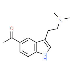 ChemSpider 2D Image | 1-(3-(2-(Dimethylamino)ethyl)-1H-indol-5-yl)ethanone | C14H18N2O