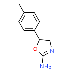 ChemSpider 2D Image | 5-(4-methylphenyl)-4,5-dihydro-1,3-oxazol-2-amine | C10H12N2O
