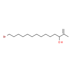 ChemSpider 2D Image | 14-Bromo-2-methyl-1-tetradecen-3-ol  | C15H29BrO
