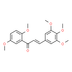 ChemSpider 2D Image | (2E)-1-(2,5-Dimethoxyphenyl)-3-(3,4,5-trimethoxyphenyl)-2-propen-1-one | C20H22O6