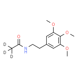 ChemSpider 2D Image | N-[2-(3,4,5-Trimethoxyphenyl)ethyl](~2~H_3_)acetamide | C13H16D3NO4