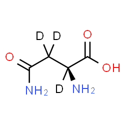 ChemSpider 2D Image | L-(2,3,3-~2~H_3_)Asparagine | C4H5D3N2O3