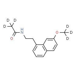 ChemSpider 2D Image | agomelatine-d6 | C15H11D6NO2