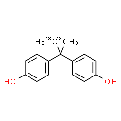 ChemSpider 2D Image | 4,4'-(1,3-~13~C_2_)-2,2-Propanediyldiphenol | C1313C2H16O2
