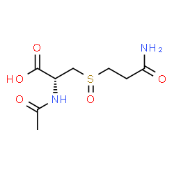 ChemSpider 2D Image | N-Acetyl-3-[(3-amino-3-oxopropyl)sulfinyl]-L-alanine | C8H14N2O5S