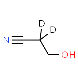ChemSpider 2D Image | 3-Hydroxy(2,2-~2~H_2_)propanenitrile | C3H3D2NO
