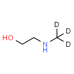 ChemSpider 2D Image | 2-[(~2~H_3_)Methylamino]ethanol | C3H6D3NO