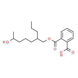 ChemSpider 2D Image | 2-{[(6-Hydroxy-2-propylheptyl)oxy]carbonyl}benzoic acid | C18H26O5