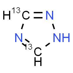 ChemSpider 2D Image | 1,2,4-Triazole-13C2 | 13C2H3N3