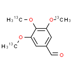 ChemSpider 2D Image | 3,4,5-Tris[(~13~C)methyloxy]benzaldehyde | C713C3H12O4