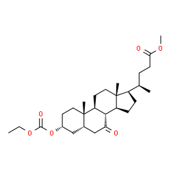 ChemSpider 2D Image | Methyl (3alpha,5beta)-3-[(ethoxycarbonyl)oxy]-7-oxocholan-24-oate | C28H44O6