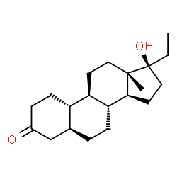 ChemSpider 2D Image | (5alpha,17alpha)-17-Hydroxy-19-norpregnan-3-one | C20H32O2
