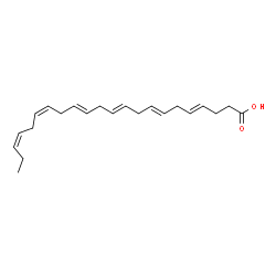 ChemSpider 2D Image | (4E,7E,10E,13E,16Z,19Z)-4,7,10,13,16,19-Docosahexaenoic acid | C22H32O2