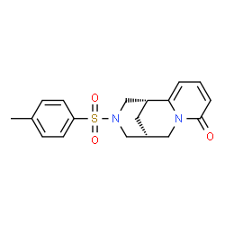 ChemSpider 2D Image | (1R)-11-[(4-Methylphenyl)sulfonyl]-7,11-diazatricyclo[7.3.1.0~2,7~]trideca-2,4-dien-6-one | C18H20N2O3S