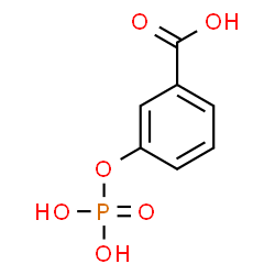 ChemSpider 2D Image | 3-(Phosphonooxy)benzoic acid | C7H7O6P