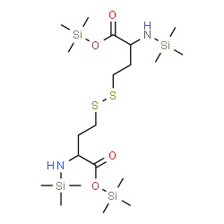 ChemSpider 2D Image | Bis(trimethylsilyl) 2,2,13,13-tetramethyl-7,8-dithia-3,12-diaza-2,13-disilatetradecane-4,11-dicarboxylate | C20H48N2O4S2Si4