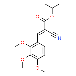ChemSpider 2D Image | Isopropyl (2E)-2-cyano-3-(2,3,4-trimethoxyphenyl)acrylate | C16H19NO5