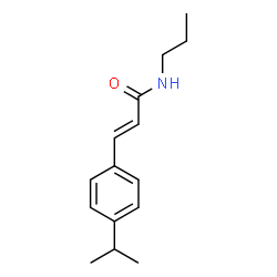 ChemSpider 2D Image | (2E)-3-(4-Isopropylphenyl)-N-propylacrylamide | C15H21NO