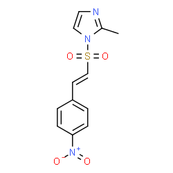 ChemSpider 2D Image | 2-Methyl-1-{[(E)-2-(4-nitrophenyl)vinyl]sulfonyl}-1H-imidazole | C12H11N3O4S