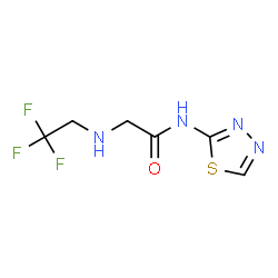 ChemSpider 2D Image | N-1,3,4-Thiadiazol-2-yl-N~2~-(2,2,2-trifluoroethyl)glycinamide | C6H7F3N4OS