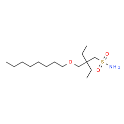 ChemSpider 2D Image | 2-Ethyl-2-[(octyloxy)methyl]-1-butanesulfonamide | C15H33NO3S