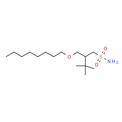 ChemSpider 2D Image | 3,3-Dimethyl-2-[(octyloxy)methyl]-1-butanesulfonamide | C15H33NO3S