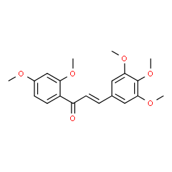 ChemSpider 2D Image | (2E)-1-(2,4-Dimethoxyphenyl)-3-(3,4,5-trimethoxyphenyl)-2-propen-1-one | C20H22O6
