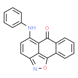 ChemSpider 2D Image | 5-Phenylamino-anthra[1,9-cd]isoxazol-6-one | C20H12N2O2