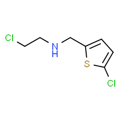 ChemSpider 2D Image | 2-Chloro-N-[(5-chloro-2-thienyl)methyl]ethanamine | C7H9Cl2NS