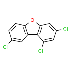ChemSpider 2D Image | 1,3,8-TRICHLORODIBENZOFURAN | C12H5Cl3O