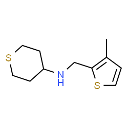 ChemSpider 2D Image | N-[(3-Methyl-2-thienyl)methyl]tetrahydro-2H-thiopyran-4-amine | C11H17NS2