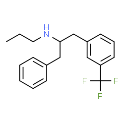 ChemSpider 2D Image | N-{1-Phenyl-3-[3-(trifluoromethyl)phenyl]-2-propanyl}-1-propanamine | C19H22F3N