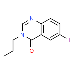 ChemSpider 2D Image | 6-Iodo-3-propyl-4(3H)-quinazolinone | C11H11IN2O
