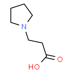 ChemSpider 2D Image | 3-Pyrrolidin-1-ylpropanoic acid | C7H13NO2