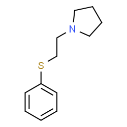 ChemSpider 2D Image | 1-(2-Phenylsulfanyl-ethyl)-pyrrolidine | C12H17NS